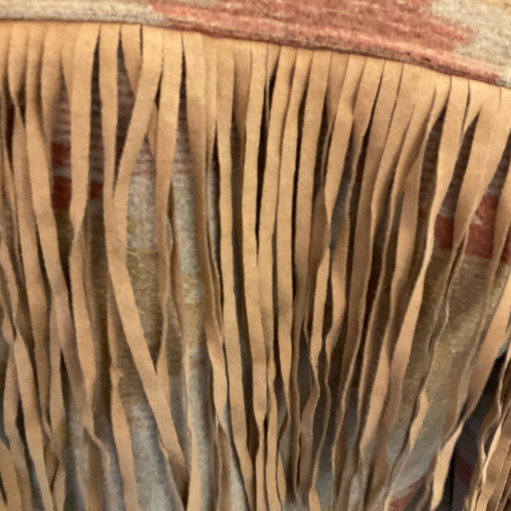 IDYLLWIND Miranda Lambert NETTIE SHERPA BLANKET COAT fringe penny lane coat S - Picture 9 of 16